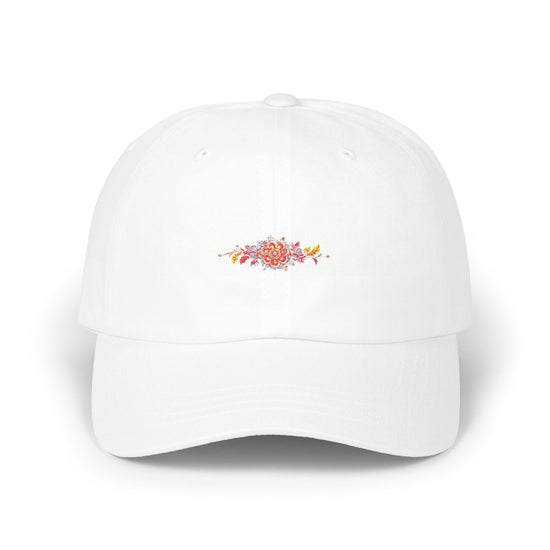 Embroidered Flowers two Cap