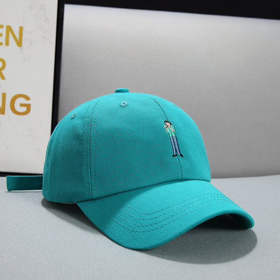 Face Displayed Small Letters Sun Visor Baseball Cap