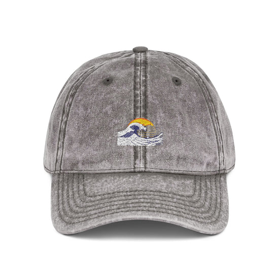 Embroidered wave Cap